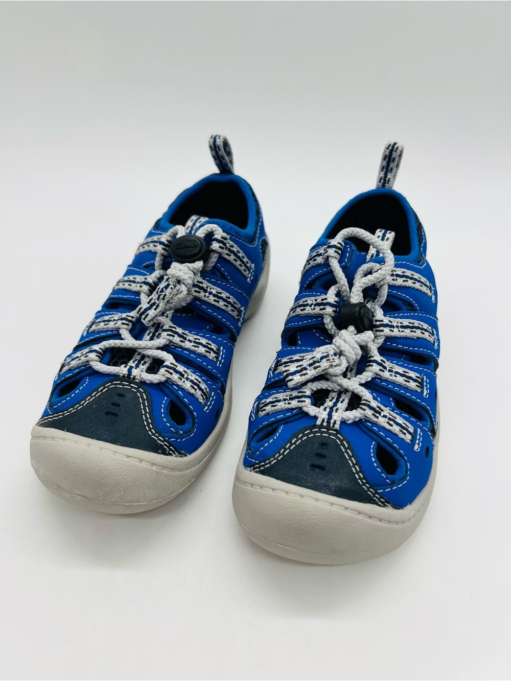 Clarks Blue and White Kids Water Resistant Hiking Sandals Size 11.5W